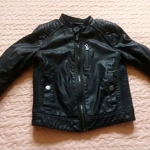 Zara boys leather jacket